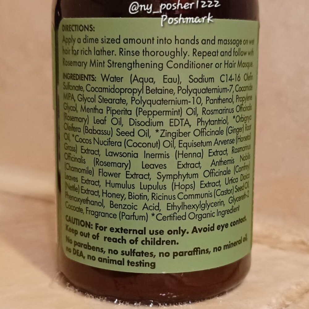 𝗠𝗜𝗘𝗟𝗟𝗘 Organics Mint Strengthening Shampoo/Conditioner 3.2 fl oz (95 mL)🟢 - Picture 12 of 16